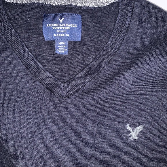 American Eagle - Navy Blue Sweater - Picture 3 of 3